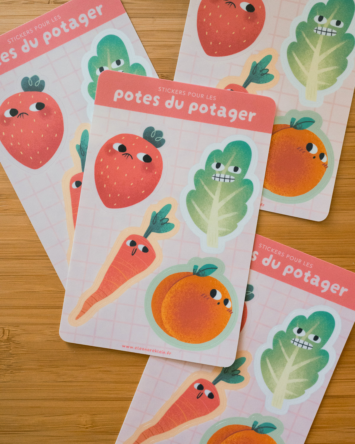 Potes du potager - Planche de stickers