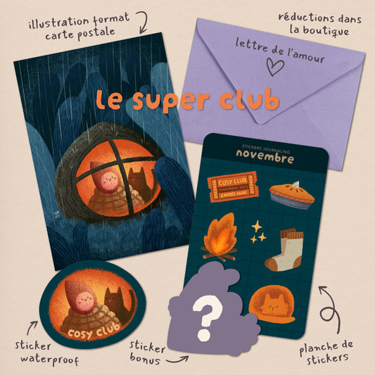 Le Super Club - un peu de douceur dans ta boîte aux lettres