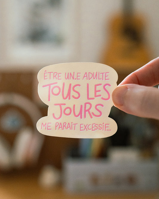 Adulte - Sticker holographique