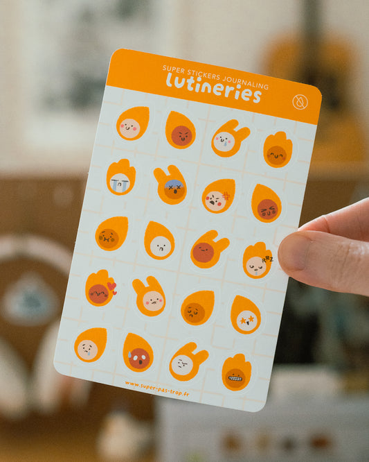 Lutineries - Stickers journaling
