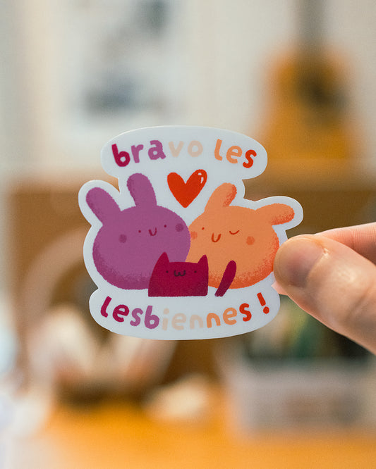 Bravo Les Lesbiennes - Sticker