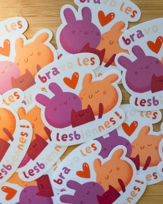 Bravo Les Lesbiennes - Sticker