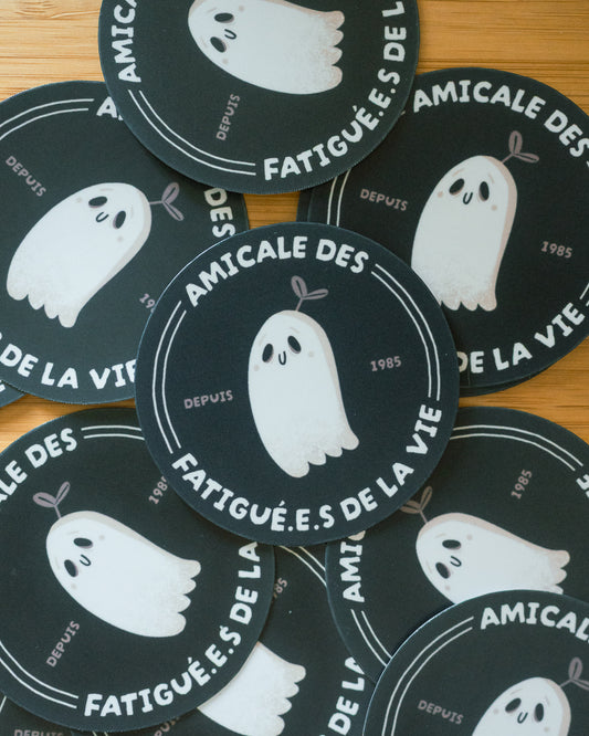 Amicale des fatigué.e.s de la vie - Sticker