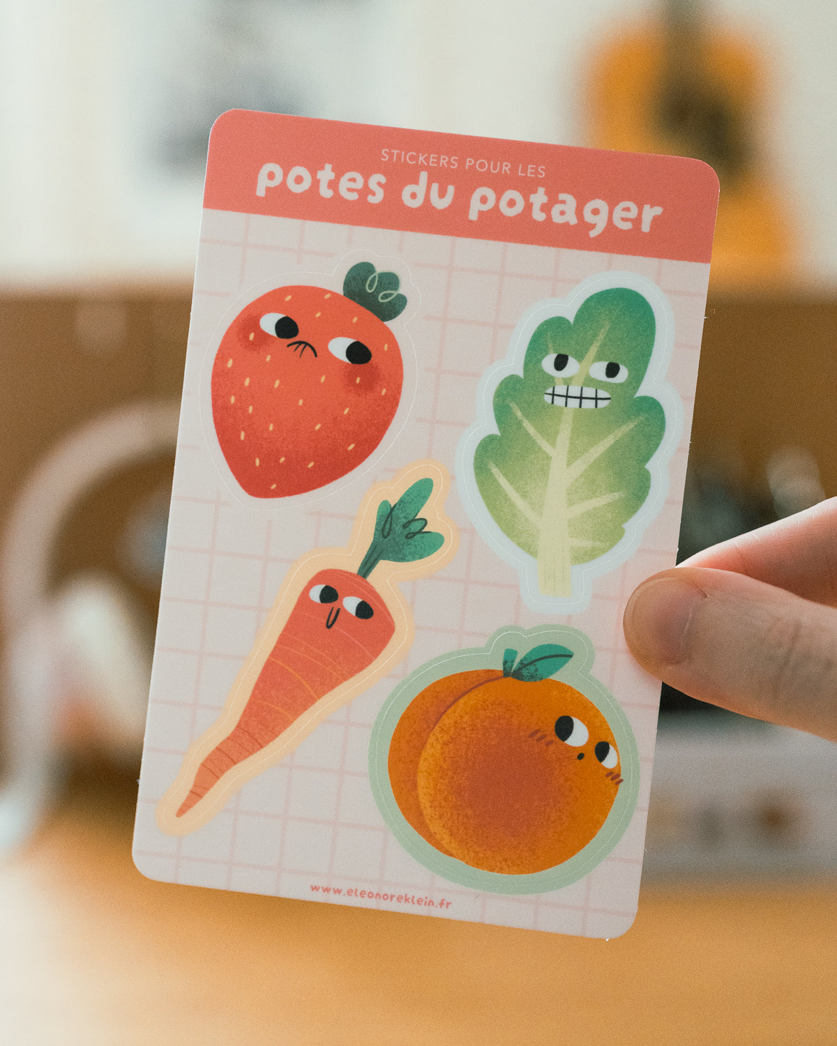 Potes du potager - Planche de stickers