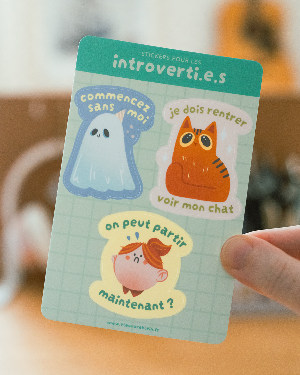 Introverti.e.s - Planche de stickers