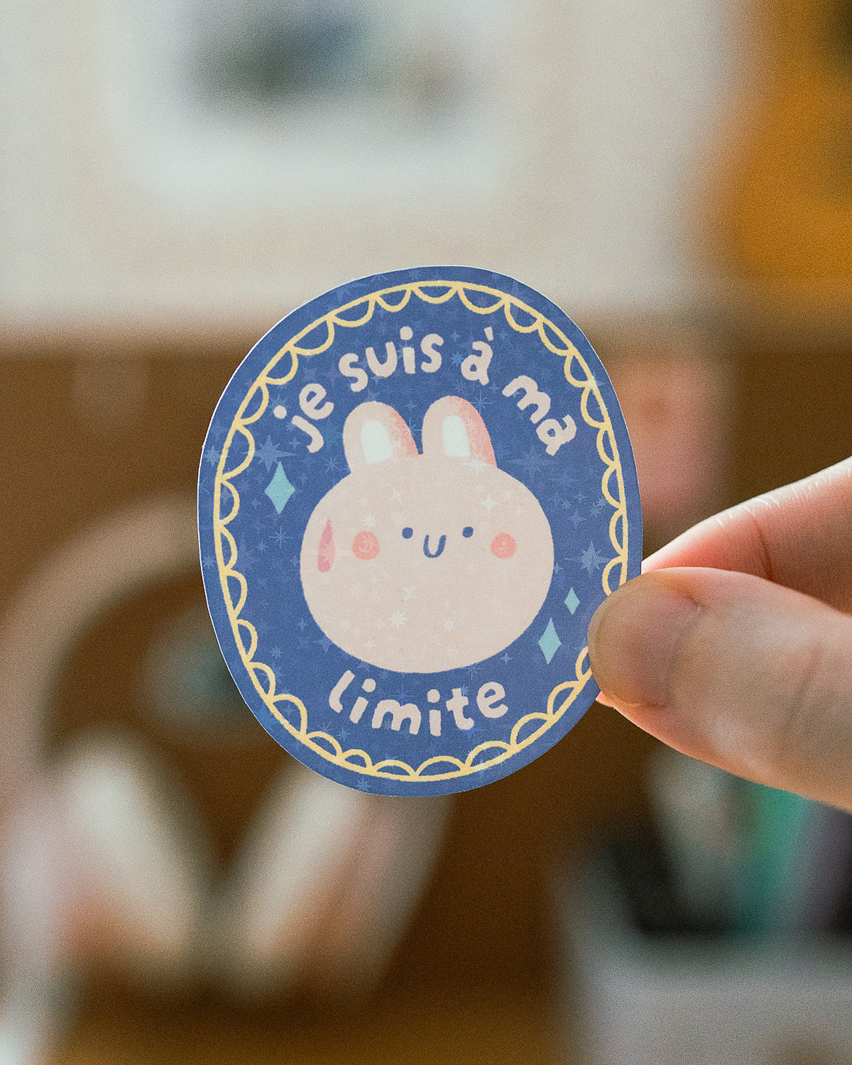 Je suis à ma limite - Sticker scintillant