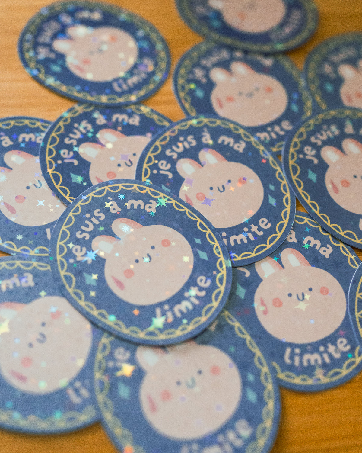 Je suis à ma limite - Sticker scintillant