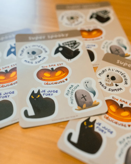 Spooky - Planche de stickers